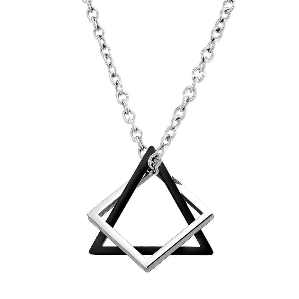 Hip-Hop Couple Pendant – Trendy Streetwear Necklace for Men & Women