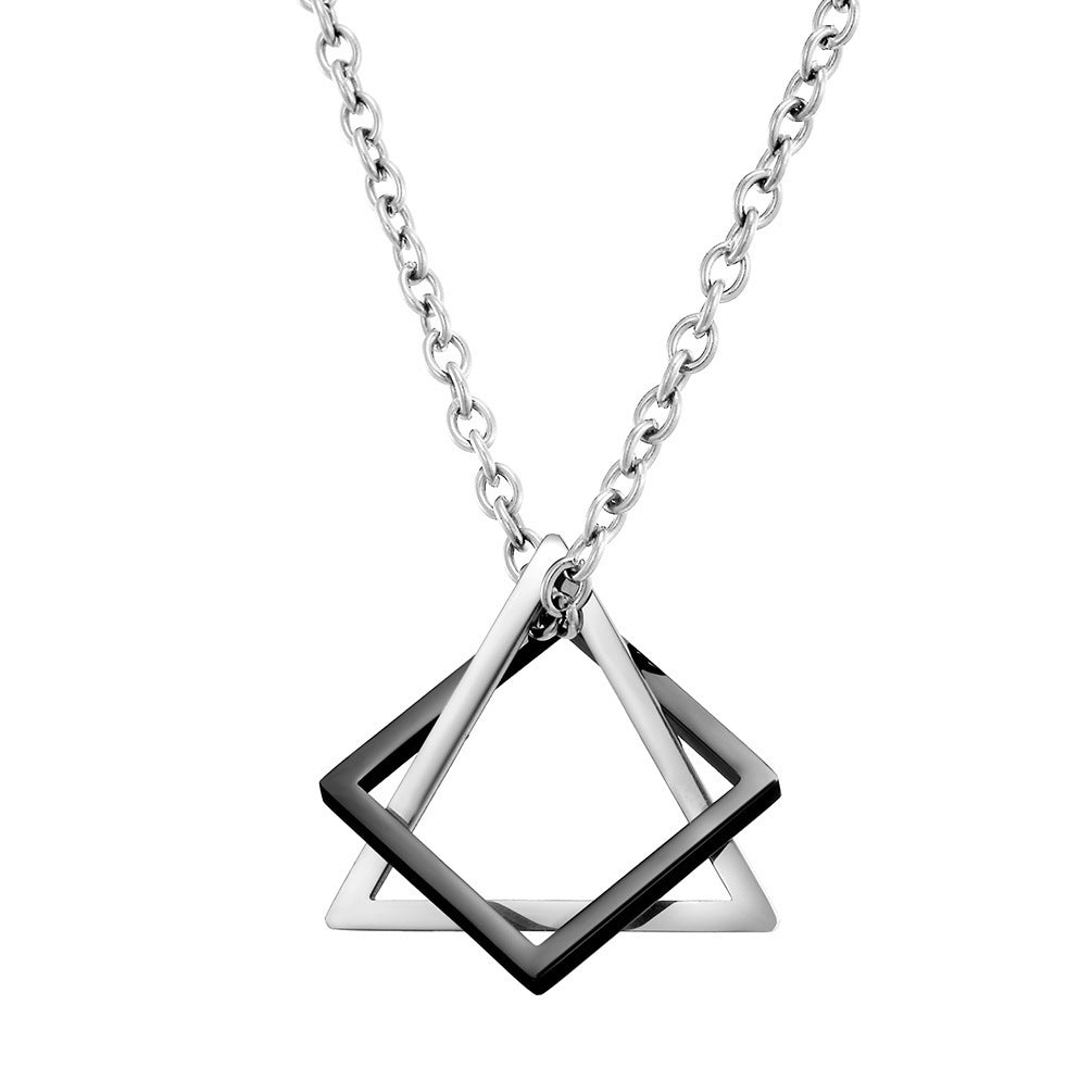Hip-Hop Couple Pendant – Trendy Streetwear Necklace for Men & Women