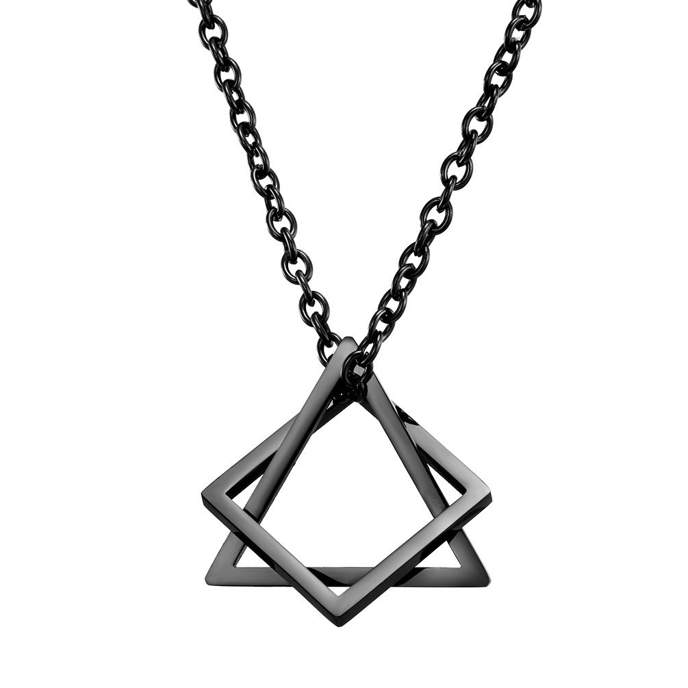 Hip-Hop Couple Pendant – Trendy Streetwear Necklace for Men & Women