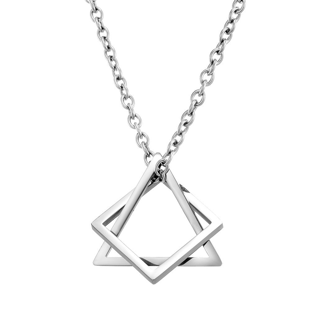 Hip-Hop Couple Pendant – Trendy Streetwear Necklace for Men & Women