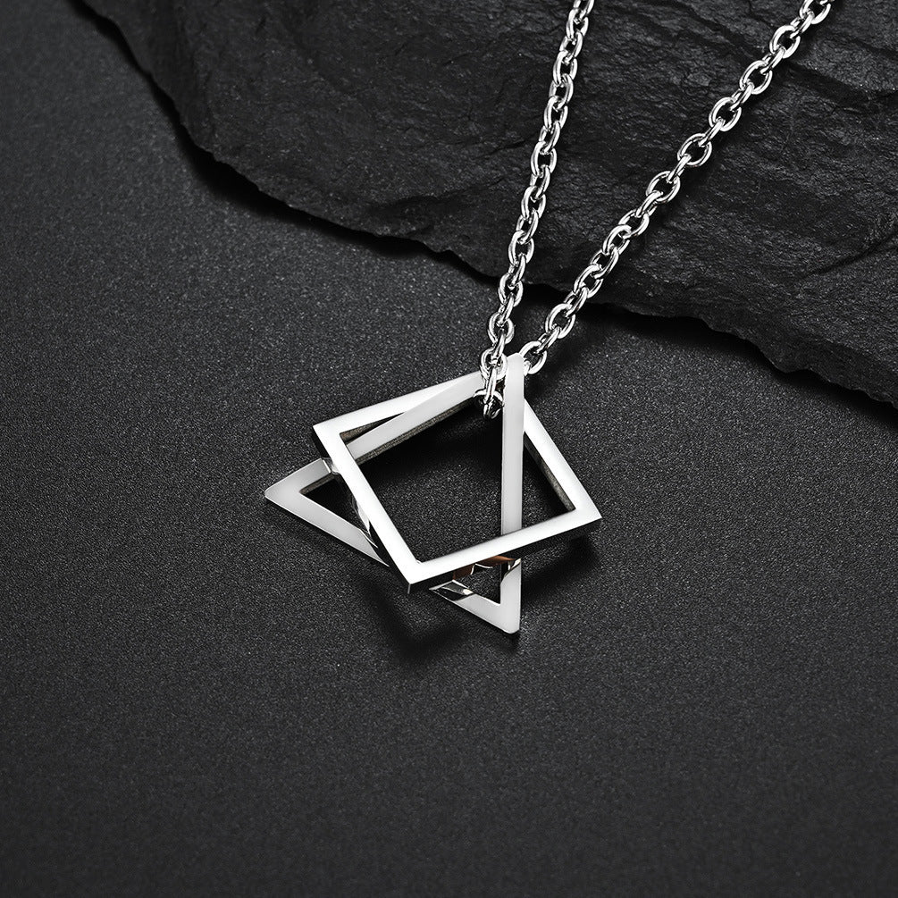 Hip-Hop Couple Pendant – Trendy Streetwear Necklace for Men & Women