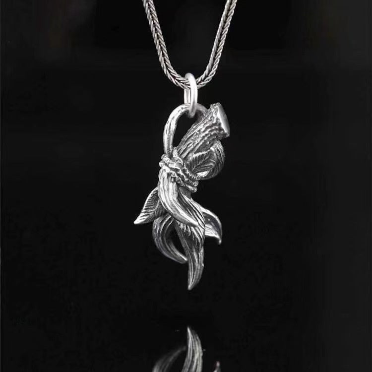Men’s Antler Pendant Necklace – Stylish Flower Design Jewelry