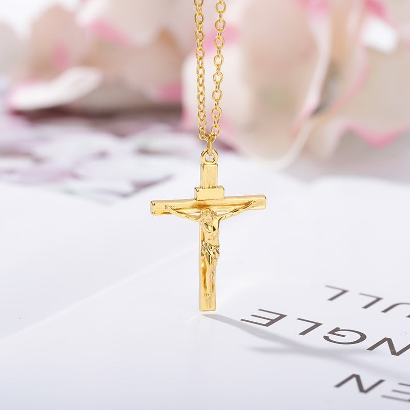Men’s Cross Pendant Necklace – Trendy Jewelry