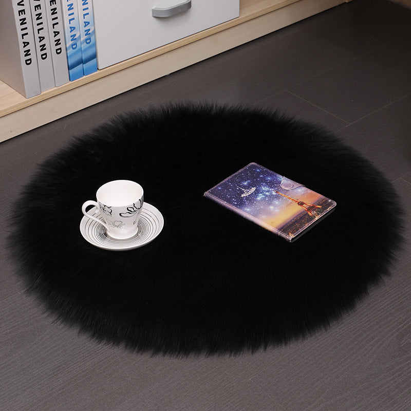 Fluffy Round Carpet – Soft Plush Floor Mat for Household Comfort