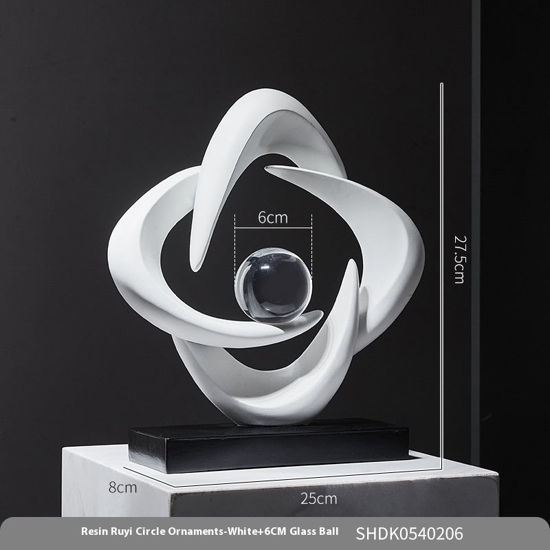 Good Luck Abstract Ornament – Modern Decorative Home Furnishing