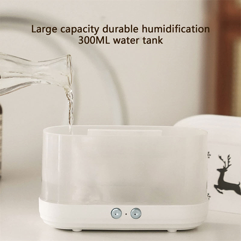 Elk Flame Humidifier & Aroma Diffuser with LED Atmosphere Lamp – Silent Christmas Home Decor